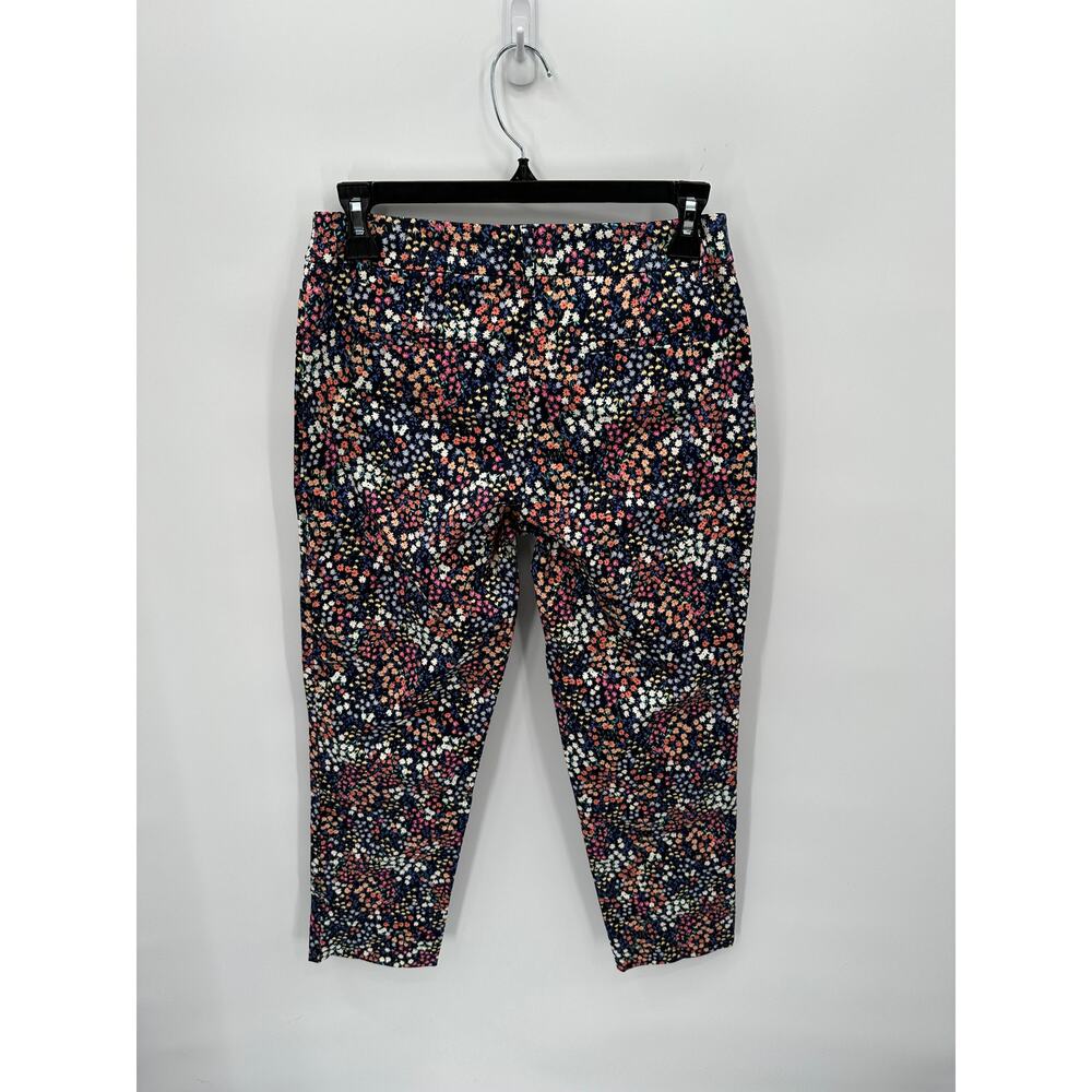 TALBOTS Stretch Straight Leg Floral Ankle Trouser Dress Pants // 2P - Picture 7 of 8